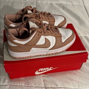 Nike Dunk Low Rose Whisper White Sneakers Size 6.5